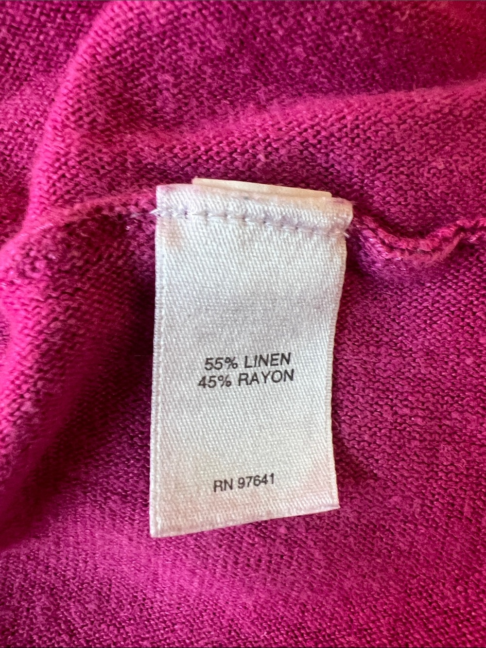 J. Jill linen Magenta Tie-Hem Tunic - Picture 4 of 6